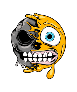 MELTING EMOJI SKULLS